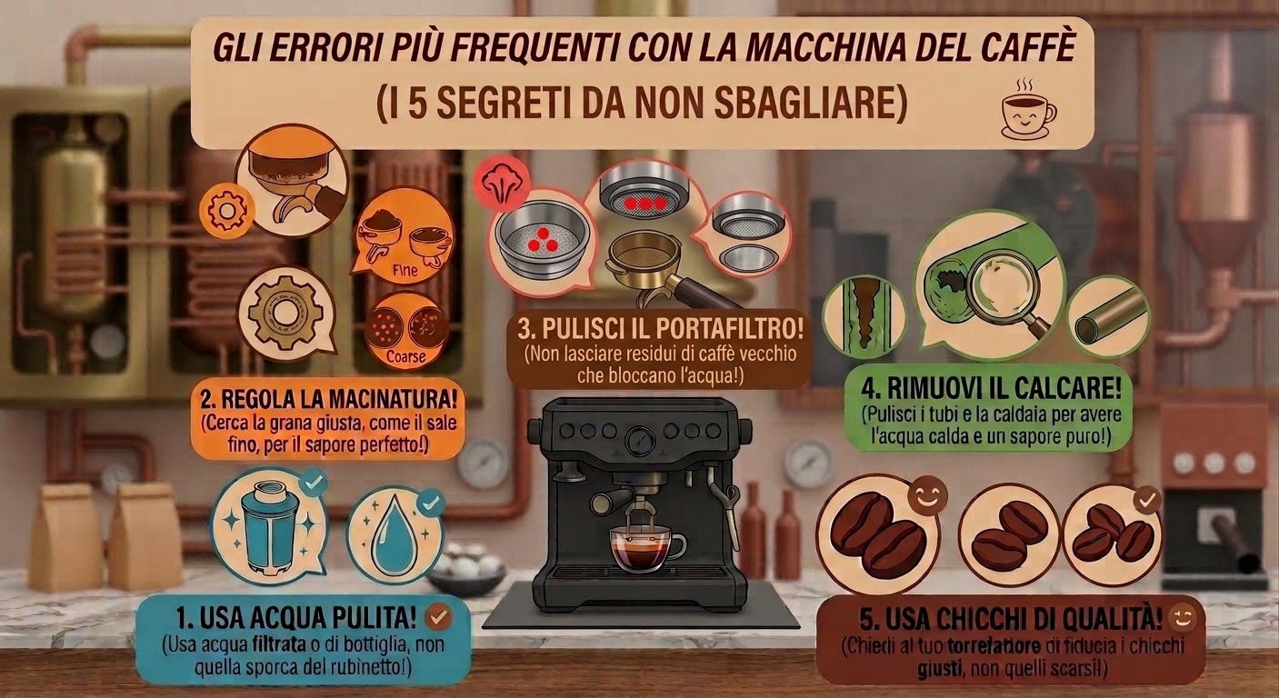 I problemi più comuni della macchina del caffè: guida completa alle cause e alle soluzioni