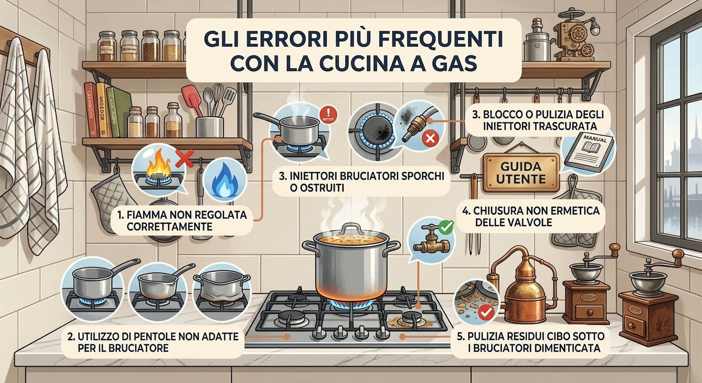 I problemi più comuni della cucina a gas: guida completa alle cause e alle soluzioni