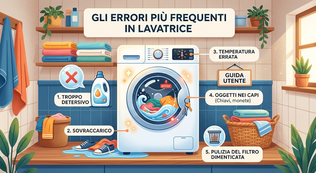 I problemi più comuni della lavatrice: guida completa alle cause e alle soluzioni
