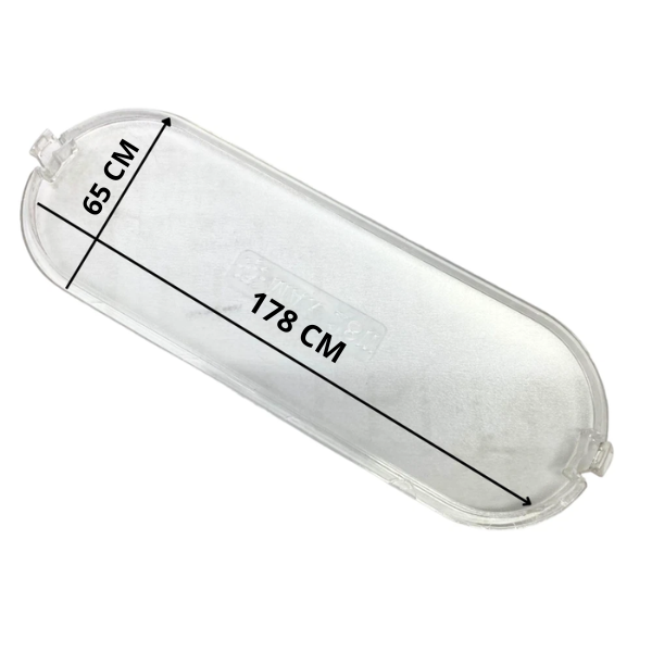 Plafoniera coprilampada 178X65 ricambio per cappa Elica 28W