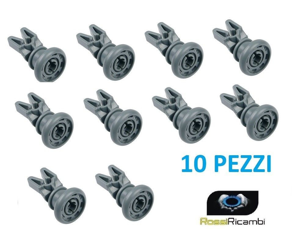 Ruote lavastoviglie Beko cesto superiore kit 10 pezzi