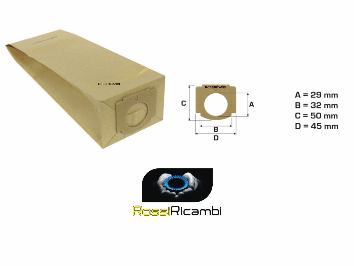 8 sacchetti scopa elettrica Amstrad vc005 - vc03