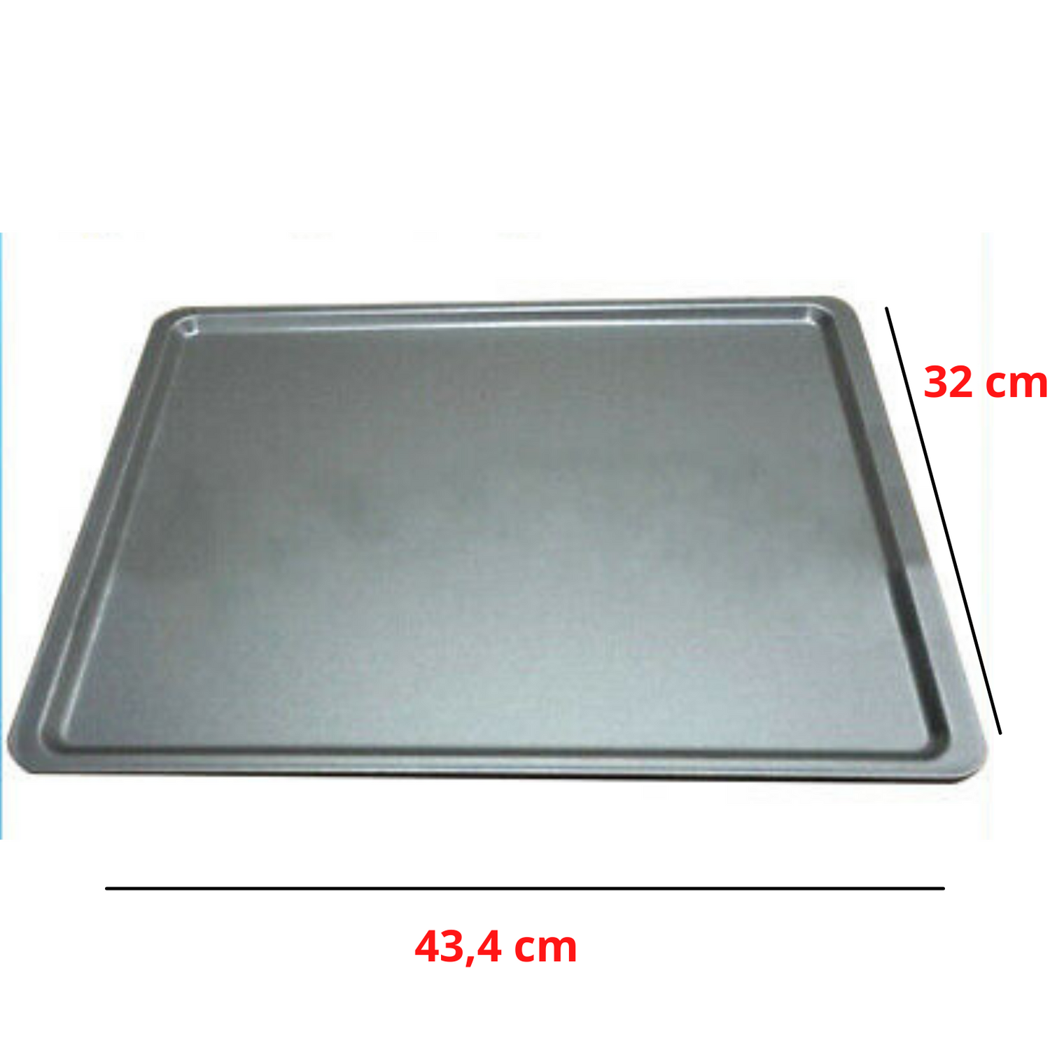Smeg -leccarda ripiano forno teglia teflon-originale- alfa - 43,4 x 32