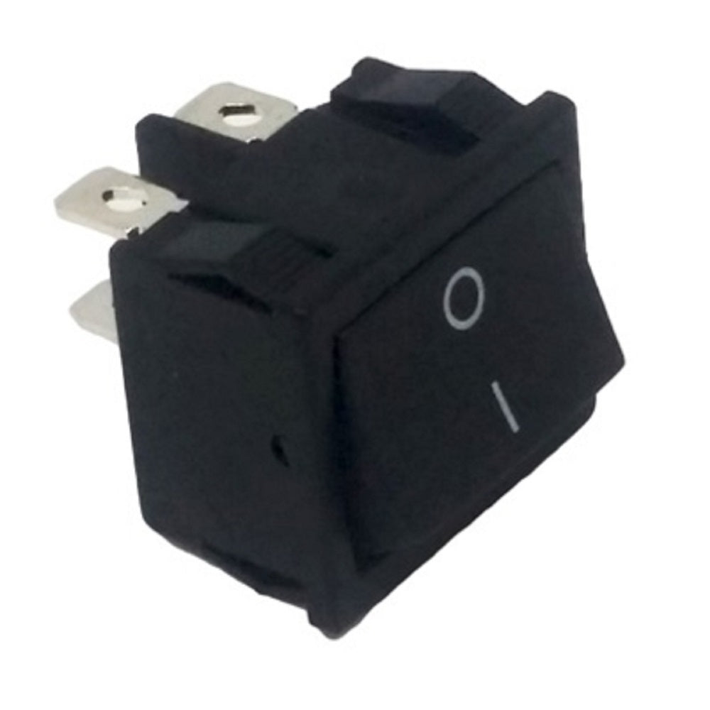 Ricambio Interruttore con simboli 0-1 da incasso bipolare 10a - 4 faston - cava 19 x 23 - f142
