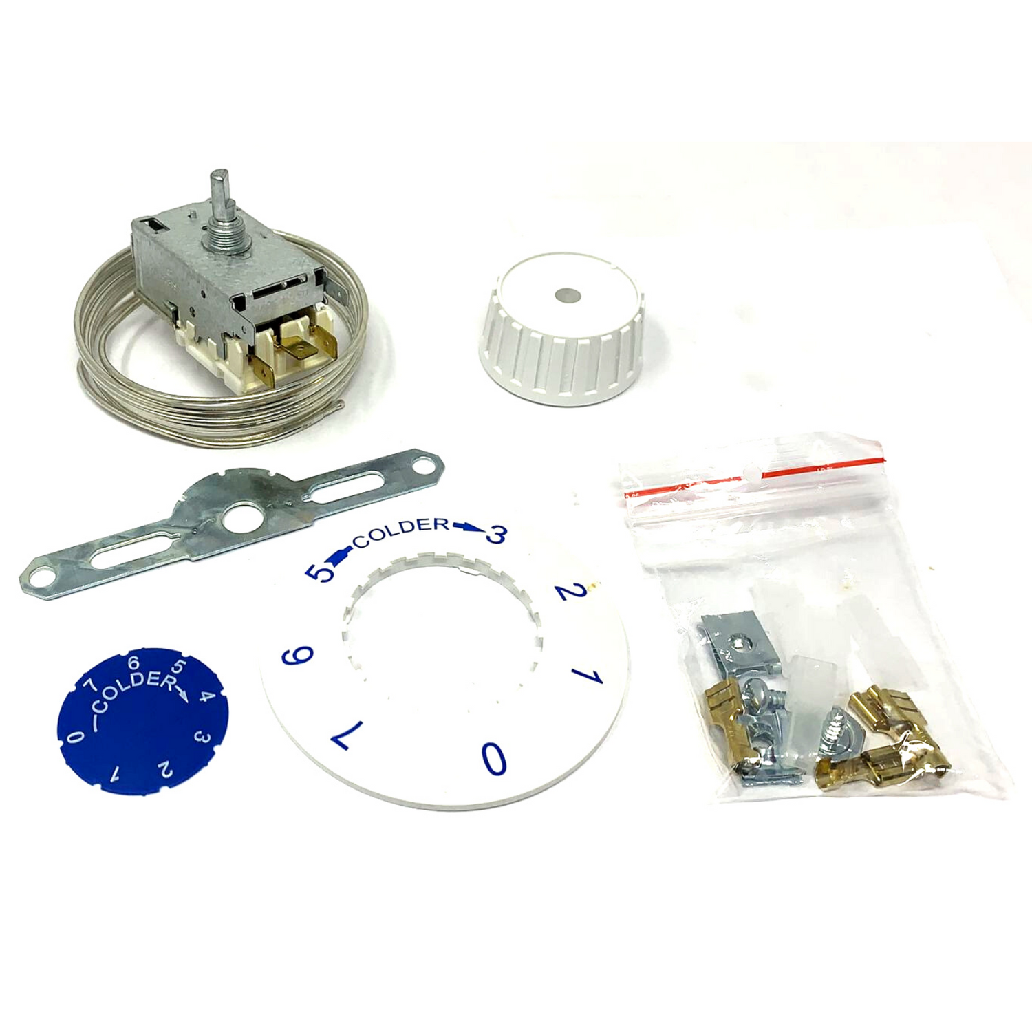 Kit termostato universale 3 contatti Ranco VS 5 K54-P1102 per congelatore Ariston Indesit ricambio originale