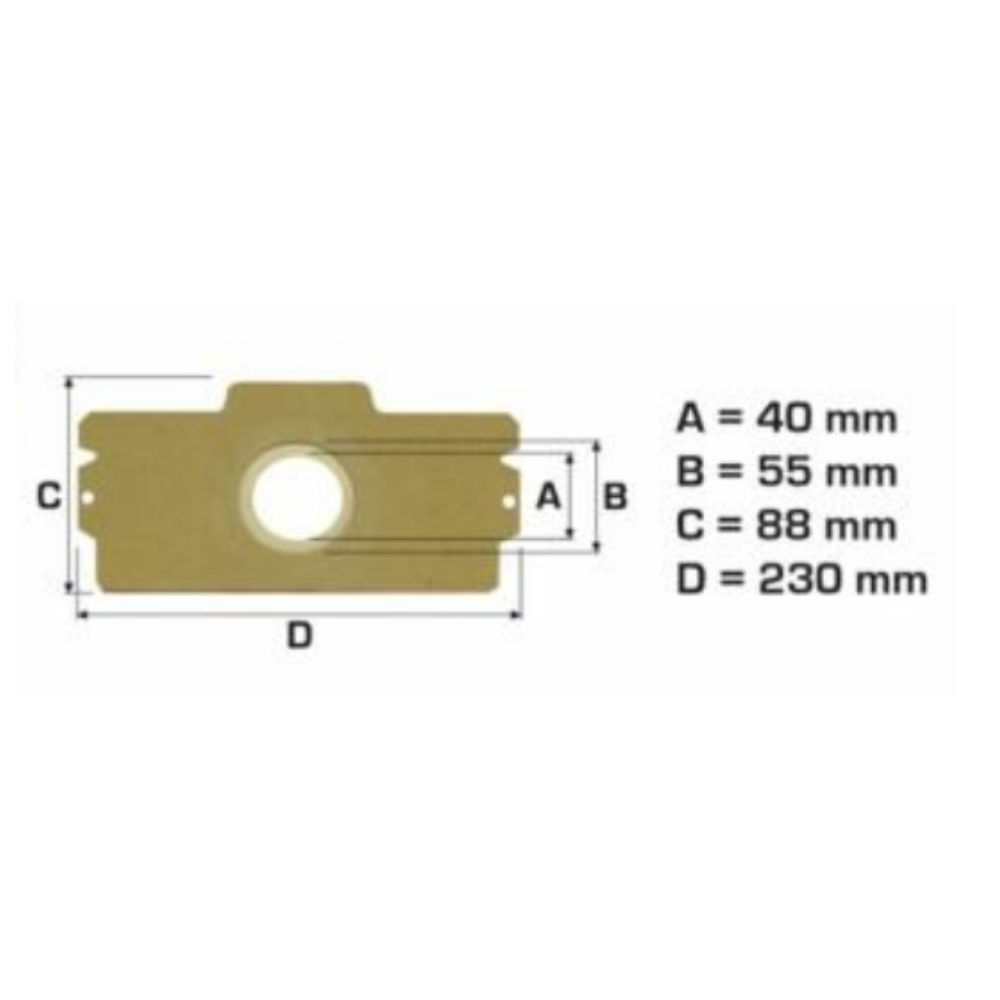 5 sacchetti carta per aspirapolvere First Line modello 4101.0