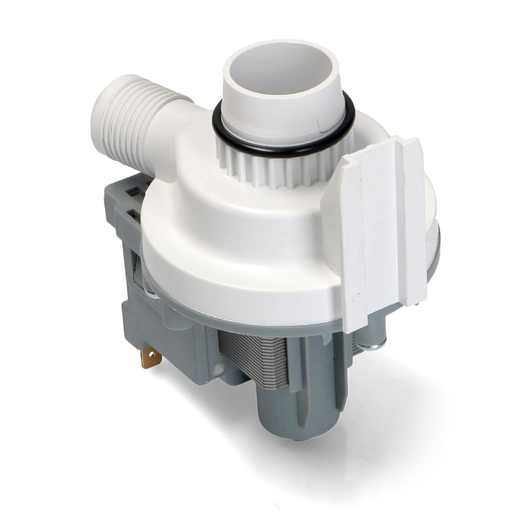 Pompa scarico con connettore ricambio lavatrice Rex Zanussi Electrolux Zoppas AEG Castor