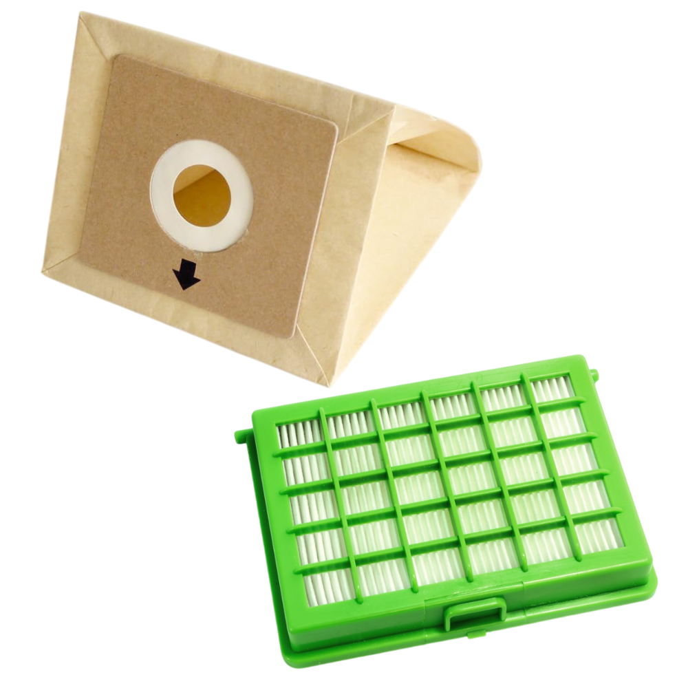 8 sacchetti + filtro hepa aspirapolvere Rowenta per COMPACTEO CITY SPACE ERGO