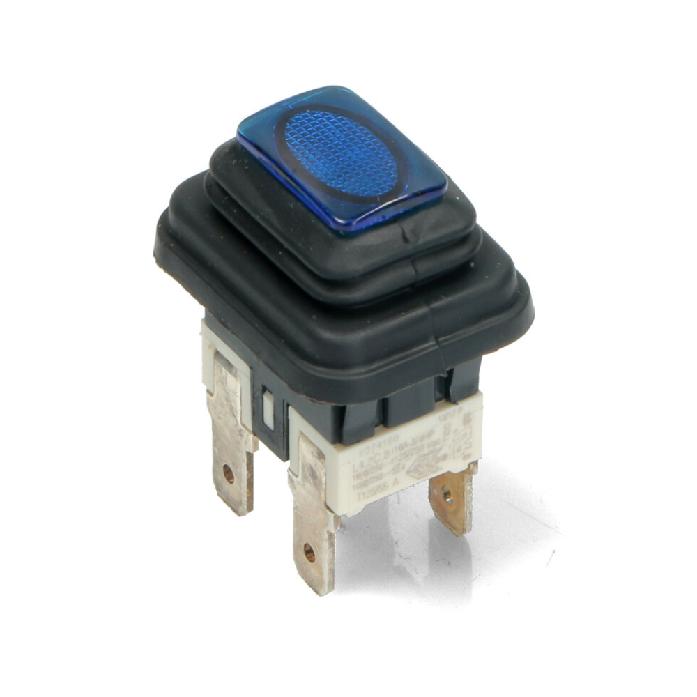 Pulsante bipolare spia blu Didiesse Frog ricambio originale FR004