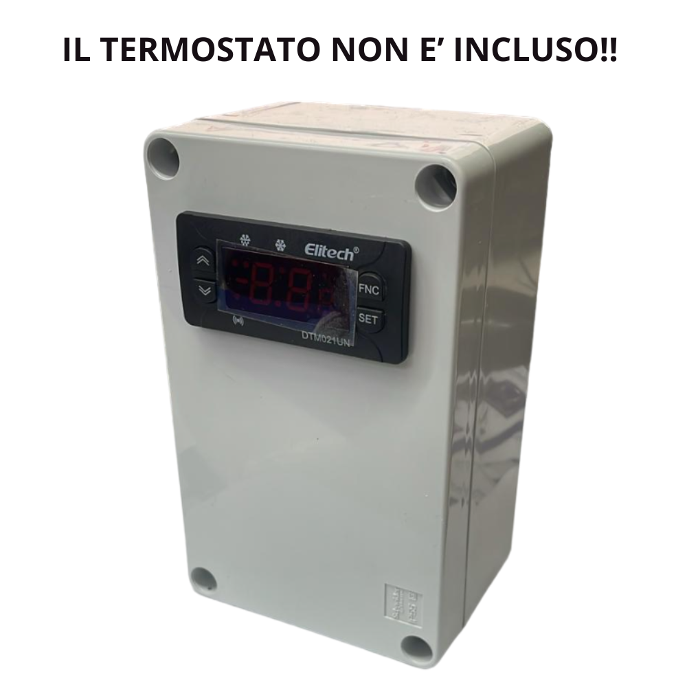Scatola per termostato digitale con viti