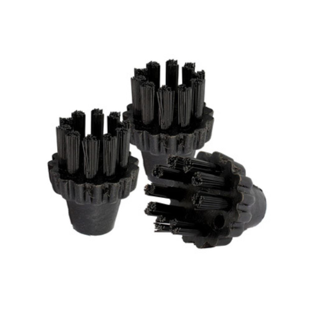 Spazzolini tondi con setole vaporetto Polti kit 3 pezzi ricambio compatibile