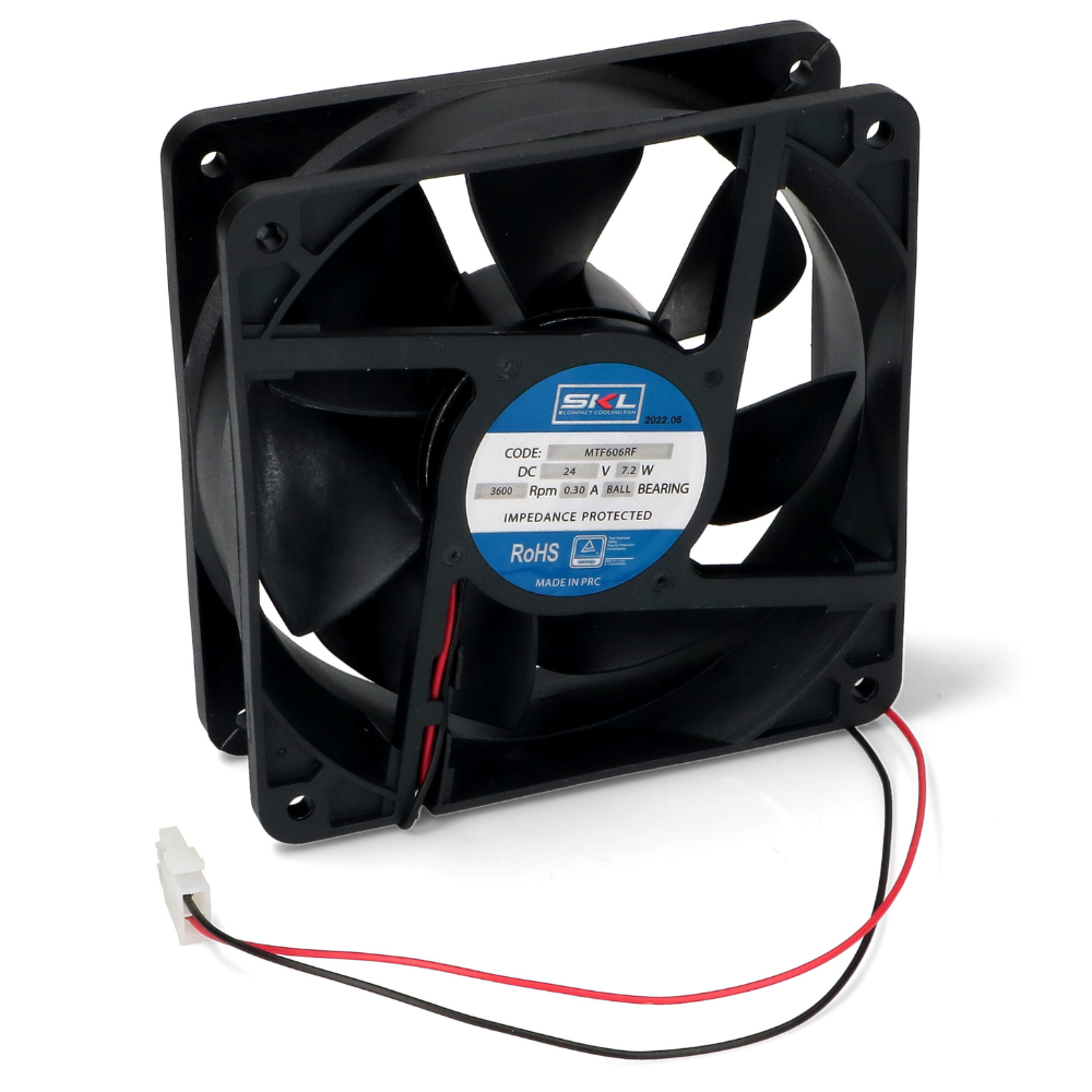 Ventola di raffreddamento assiale quadrata 7,2 watt 24 volt