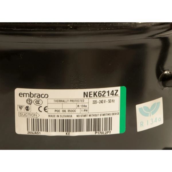 Embraco compressore per gas R134a cc 16.80 hp 1/2