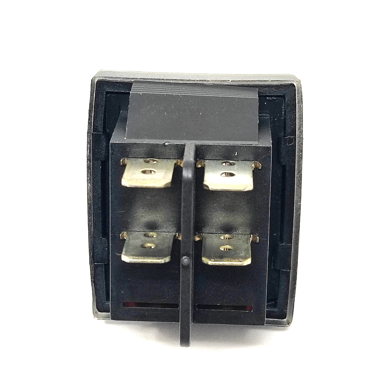 Interruttore bipolare luminoso giallo con protezione 250 V 16 A 4 faston 22x30