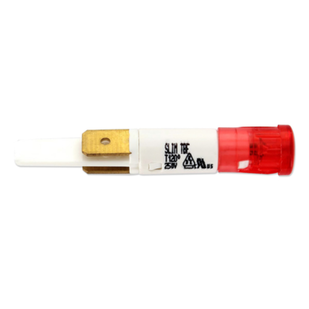 Lampada spia luminosa rossa ø 2 faston 220 volt ricambio universale