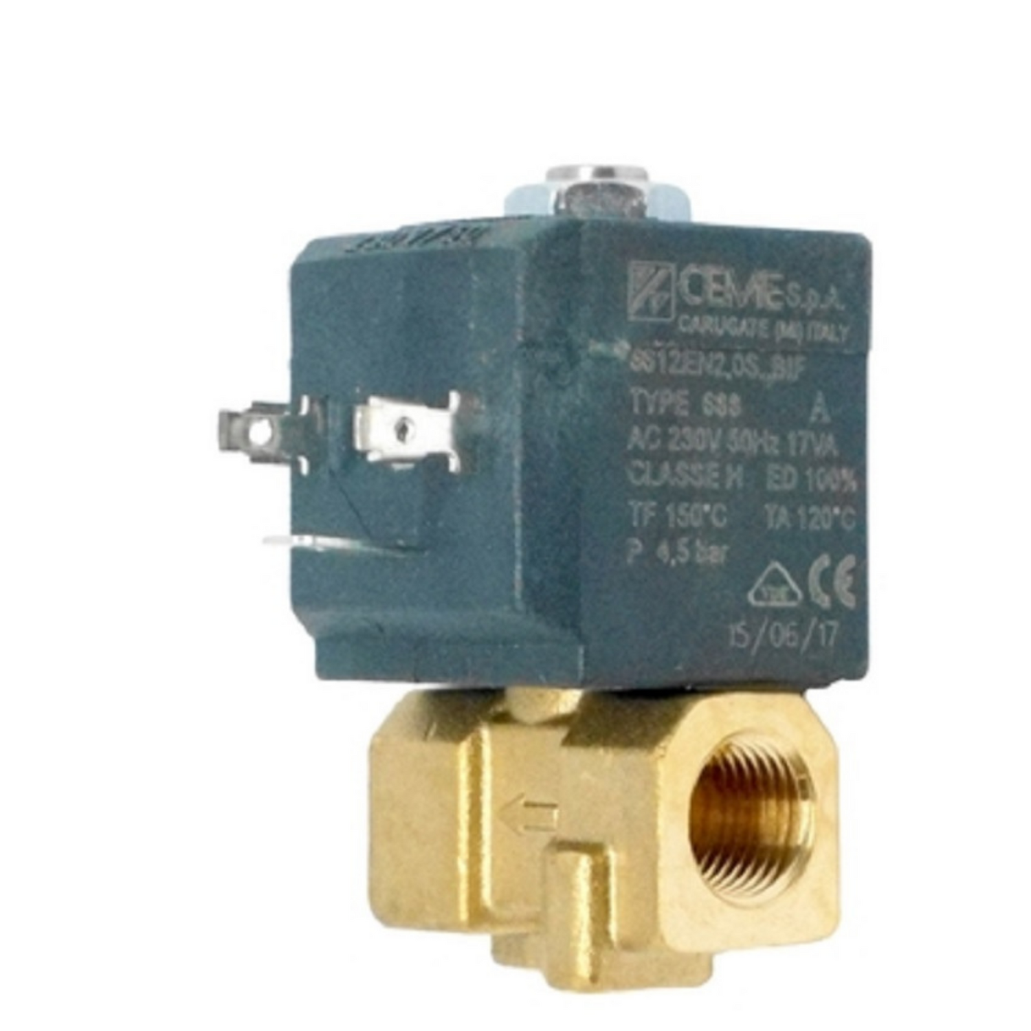 Ceme elettrovalvola femmina femmina 1/4" bobina 7 watt