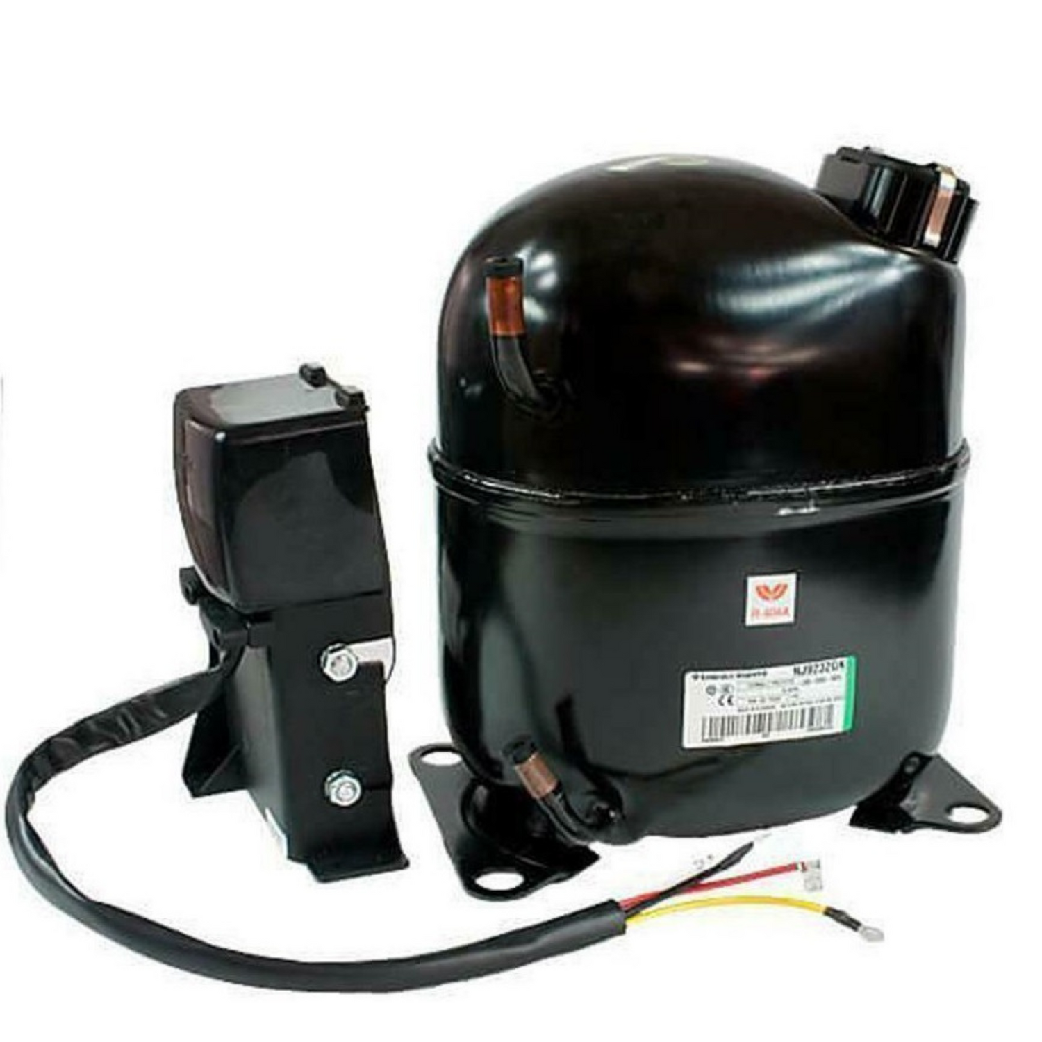 Compressore ermetico embraco aspera hp 1 1/2 gas r404 r507 34,37cc