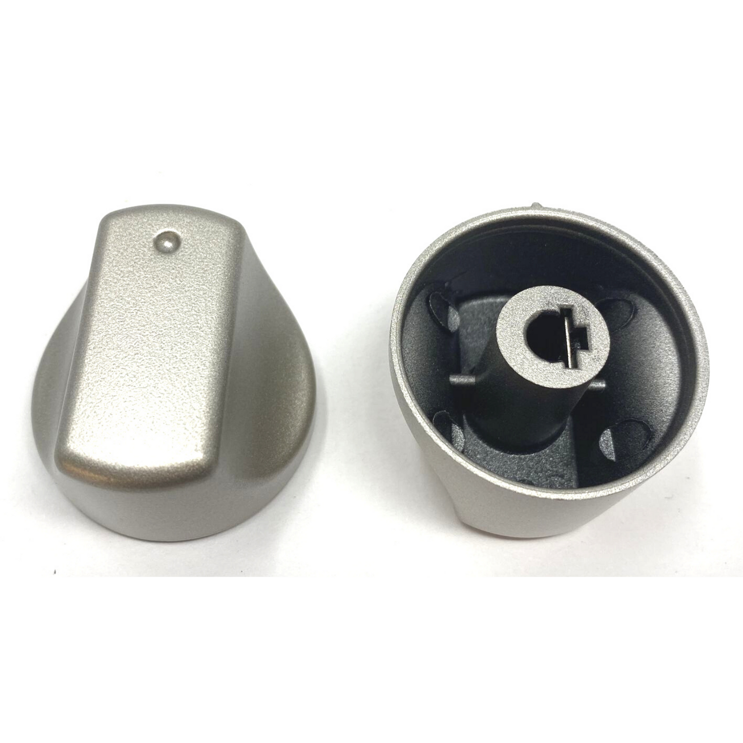 Manopola piano cottura Ariston Hotpoint Indesit argento originale