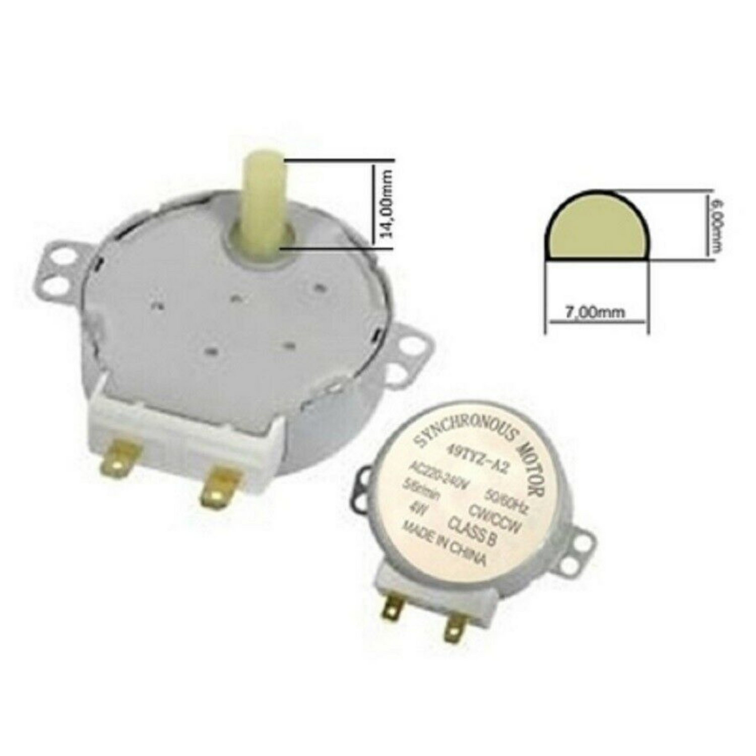 Motorino motore piatto girevole forno microonde universale 4 Watt 5/6 rpm