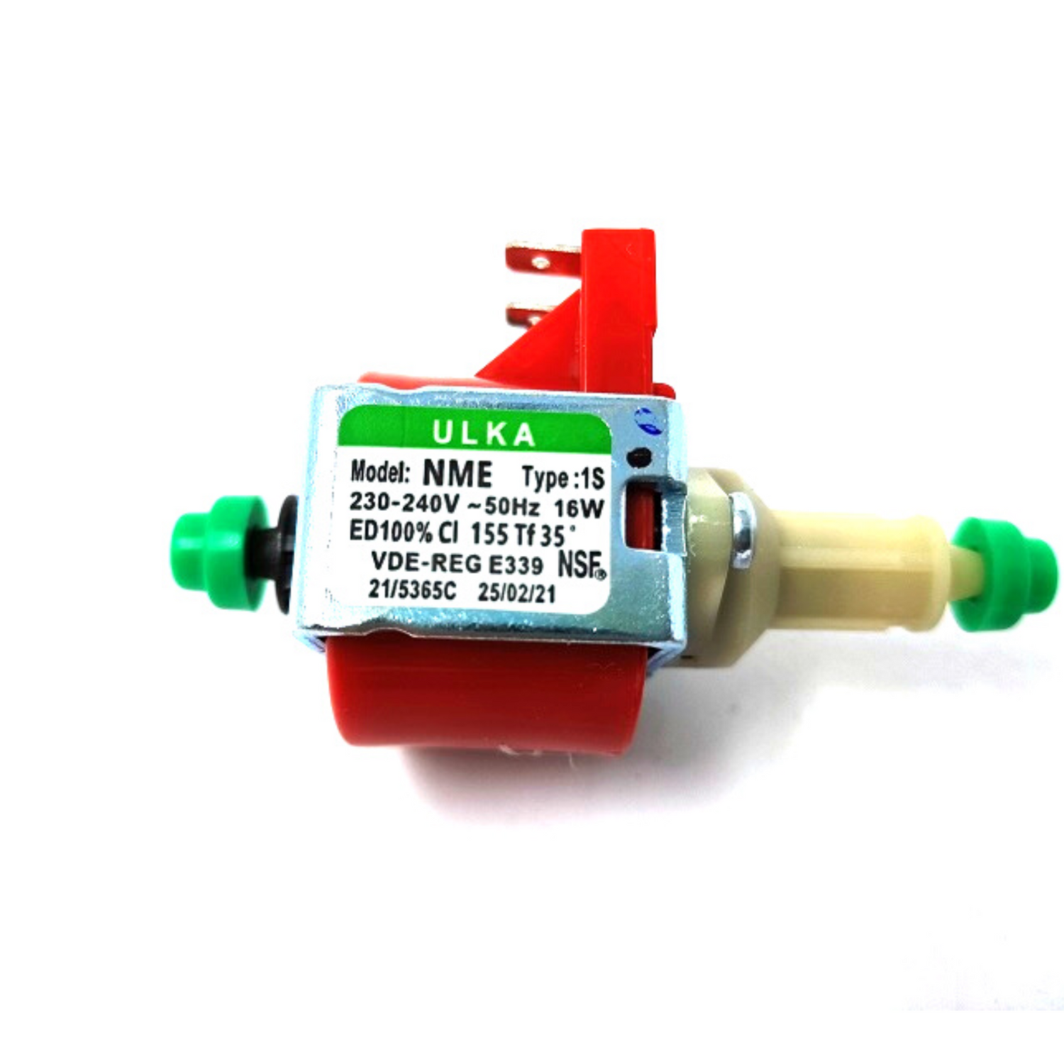 MICRO POMPA ULKA VAPORE STIRO NME TYPE 1S 16W 3,2bar -Ingresso Ø Uscita