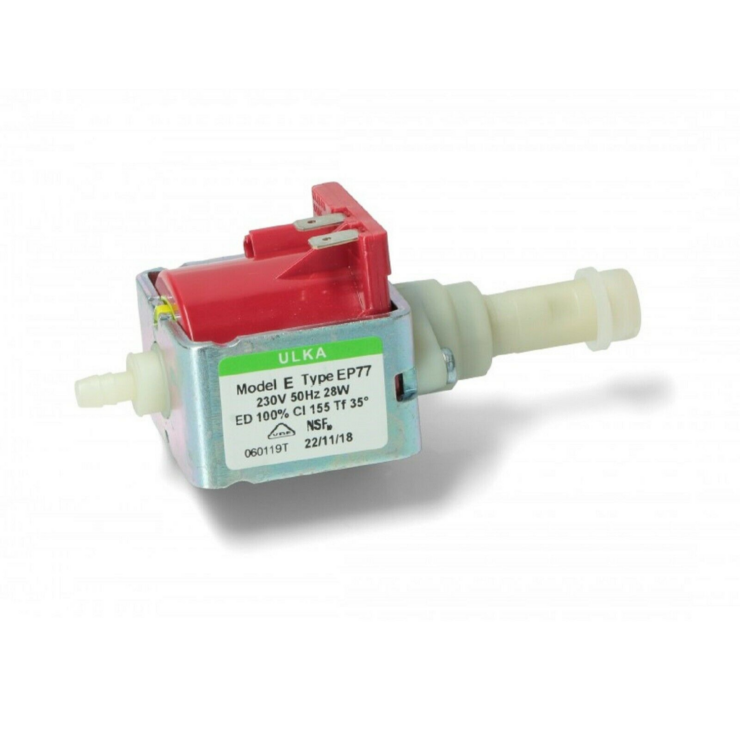 Pompa ulka model e- EP77 ricambio per macchina caffè e vari usi 28W - 4,0 bar vari usi
