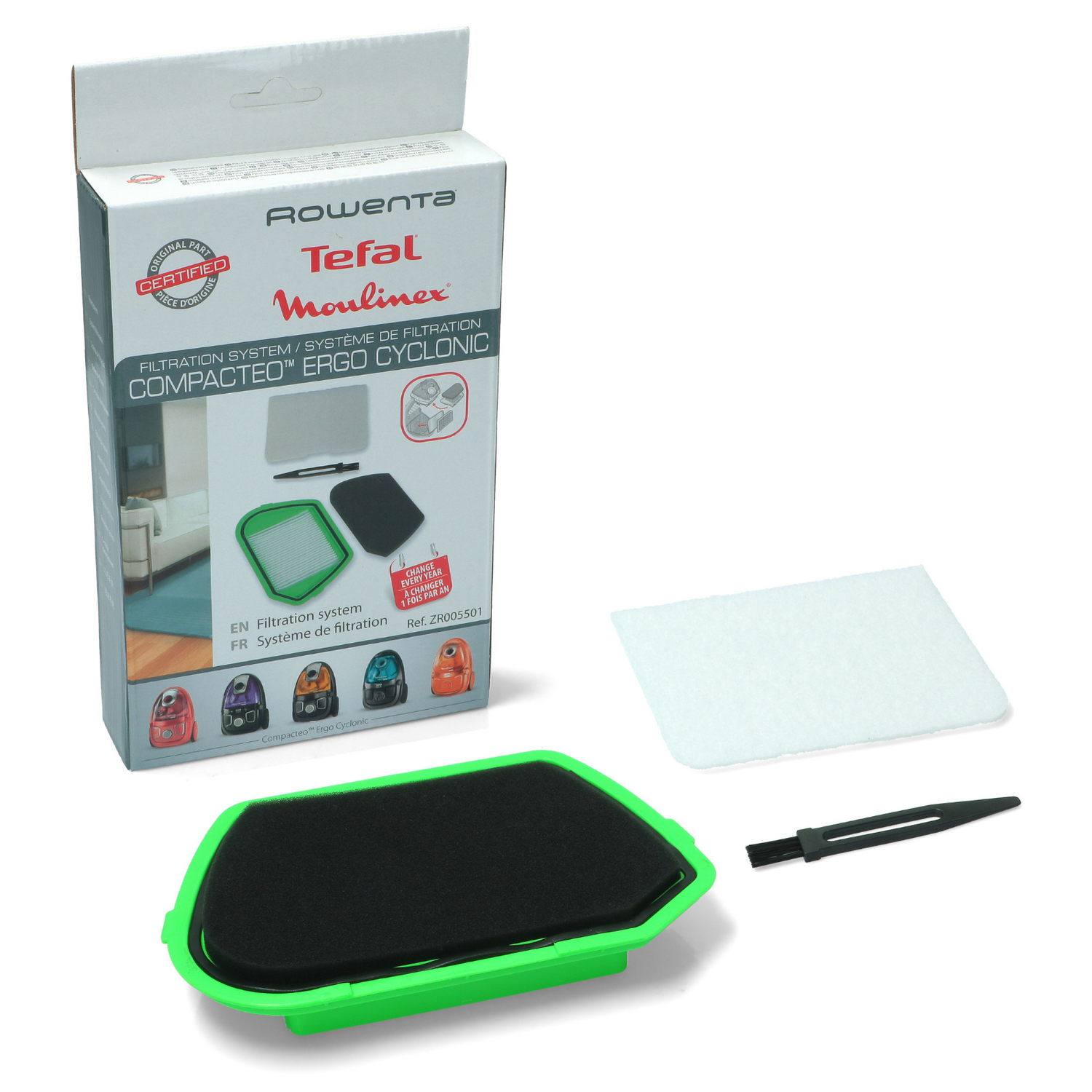 Rowenta Kit filtro hepa aspirapolvere compacteo ergo cyclonic ro53