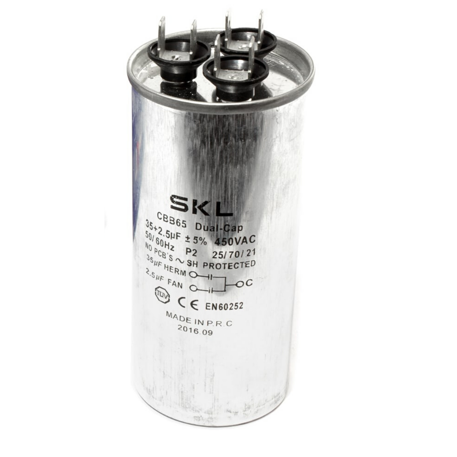 Condensatore per refrigerazione condizionatore 35+2.5 µf 450v