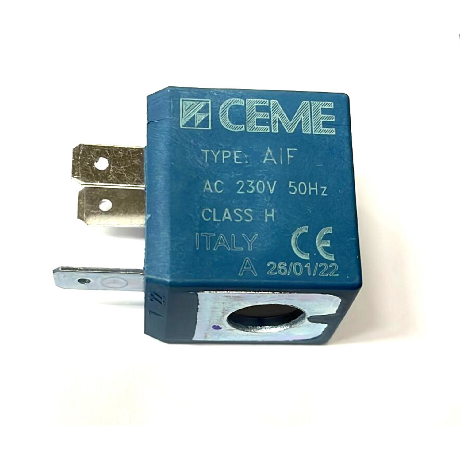 Bobina elettrovalvola ceme type aif 4 watt 230 volt fori 10 - ricambio originale