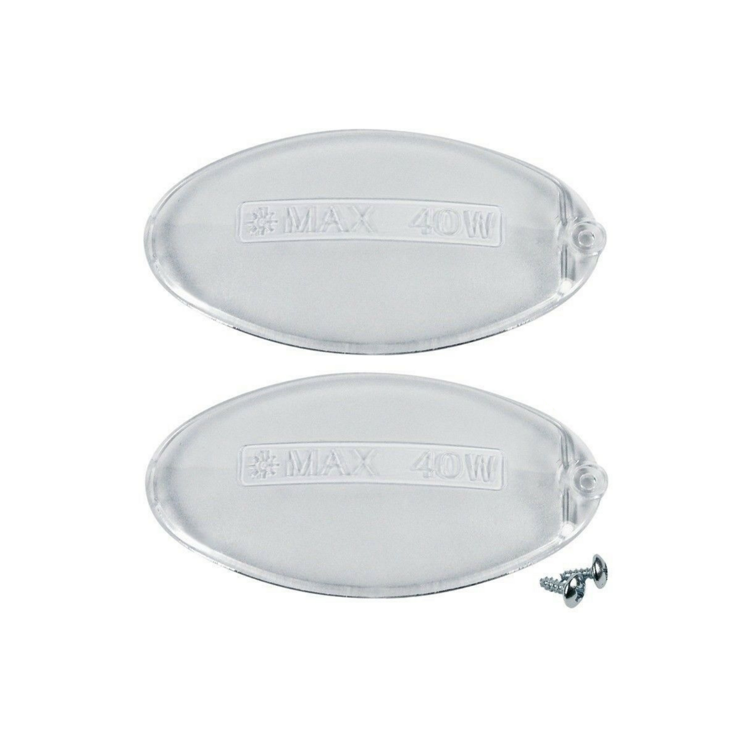 Coppia plafoniere ovali lampada cappa Rex Aeg Electrolux Zanussi