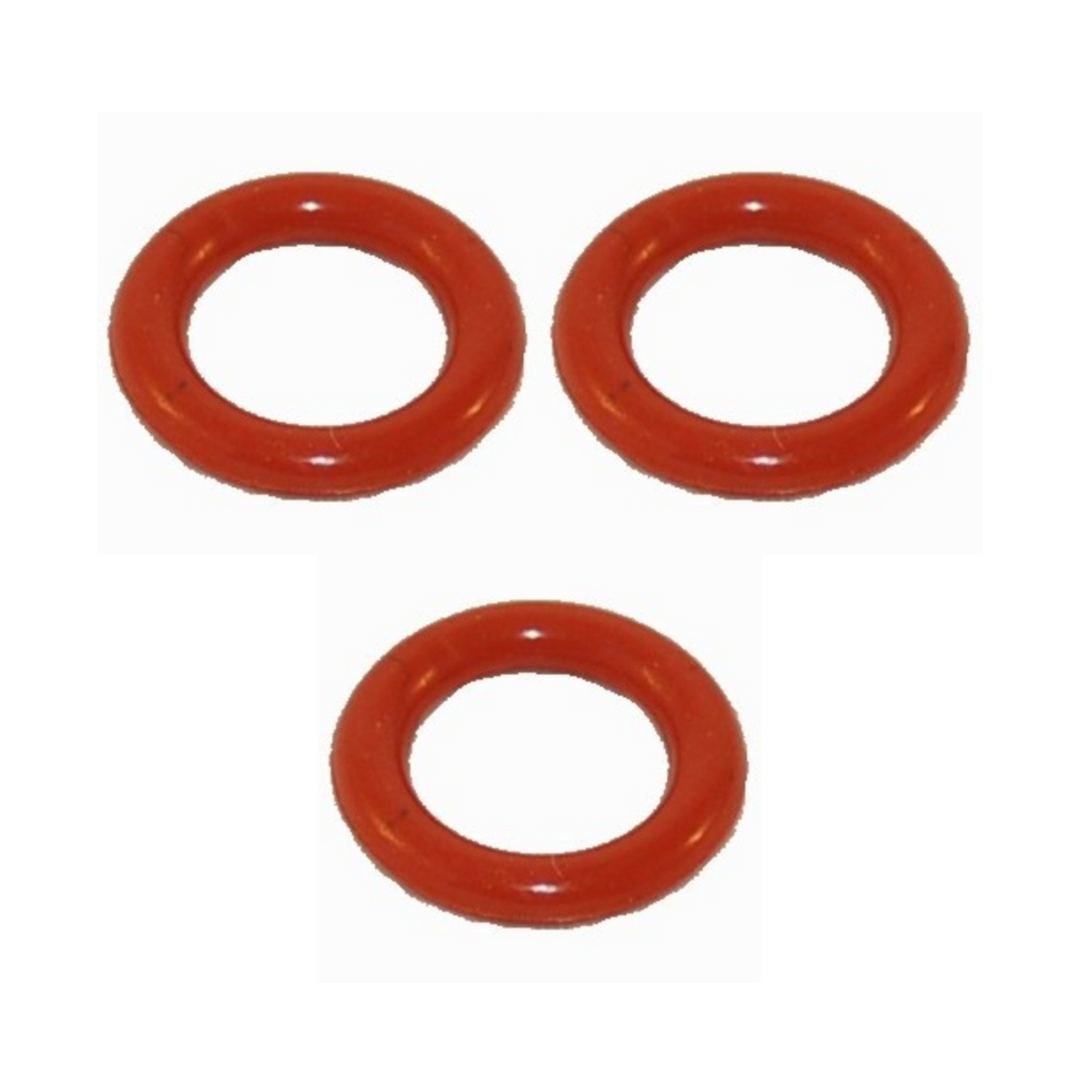 Kit 3 guarnizioni silicone ricambio per tappo caldaia ferro da stiro stirella 1/4 m