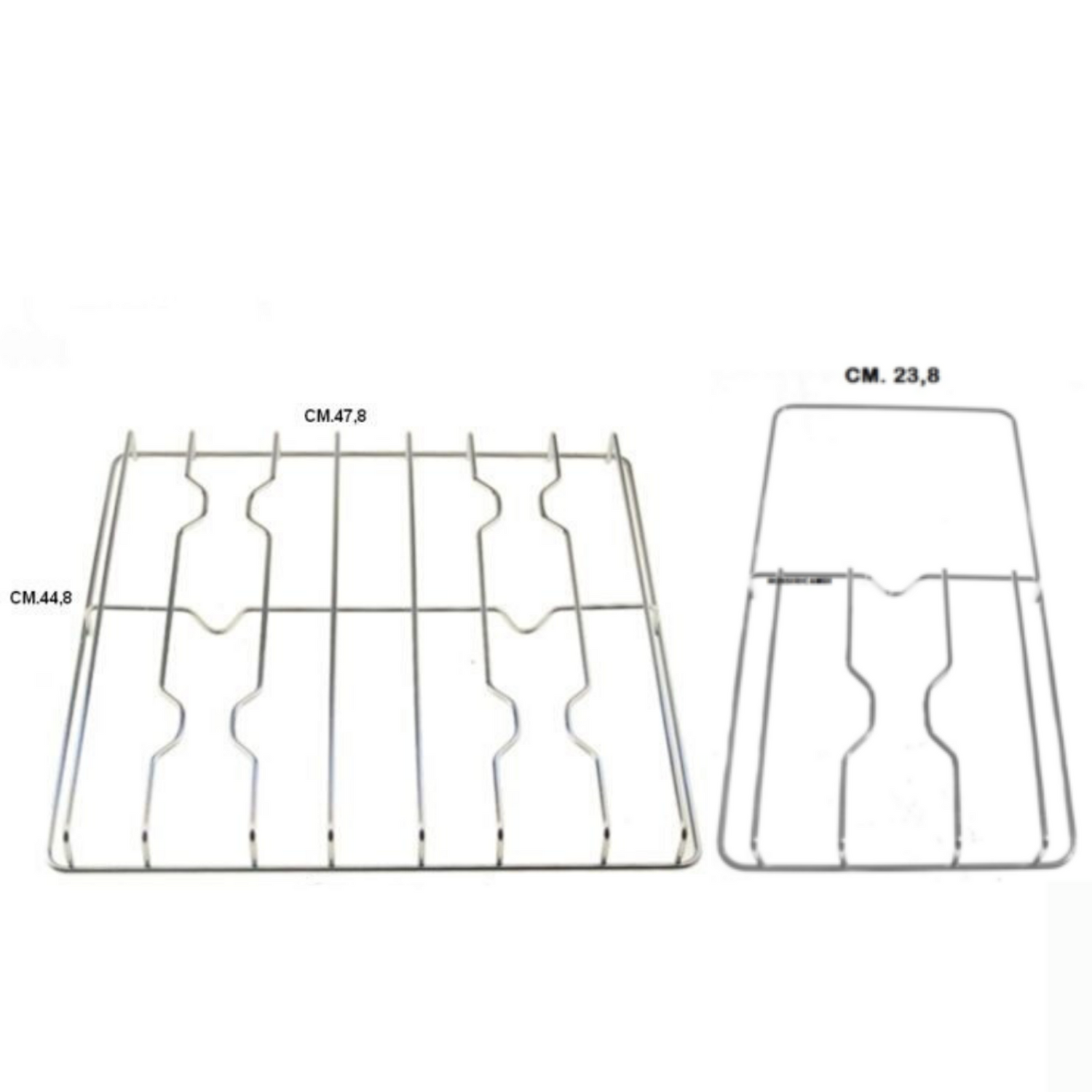 Coppia griglie acciaio cucina gas 5 fuochi piano cottura Smeg White Westinghouse