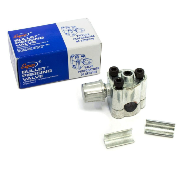 Rubinetto perforatore Supco presa servizio per tubi rame da 1/4 - 5/16 - 3/8