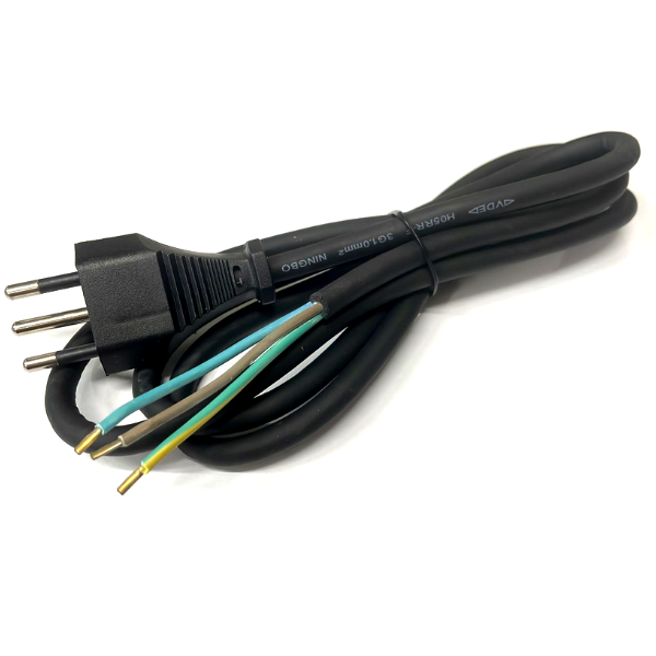 Cavo alimentazione sezione 3 x 1 con spina italia 10 amp 1.5 metri ricambio per vari usi