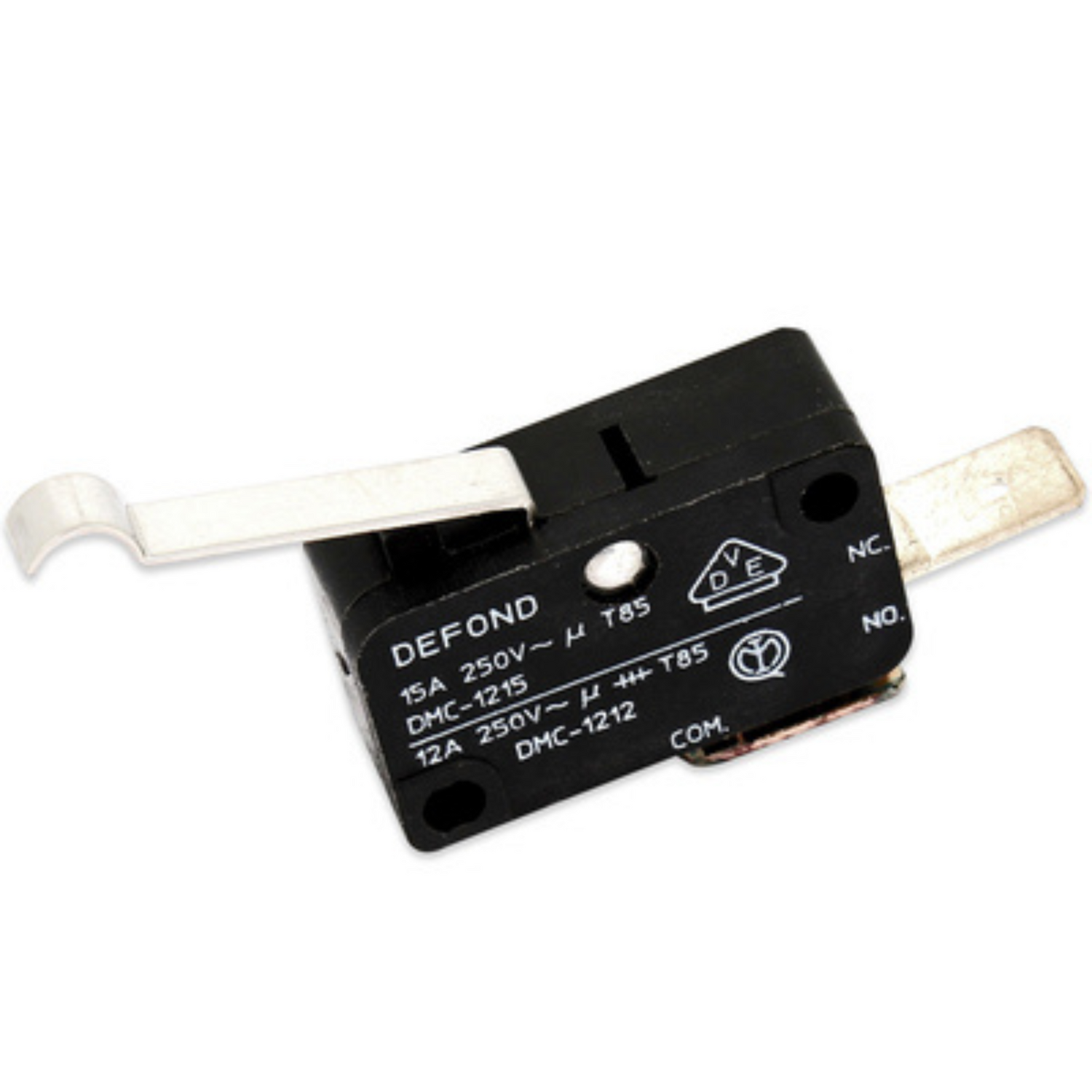Ricambio micro Interruttore micro Pulsante Con Leva Curva Defond DMC-1215 2 FASTON 15 AMP