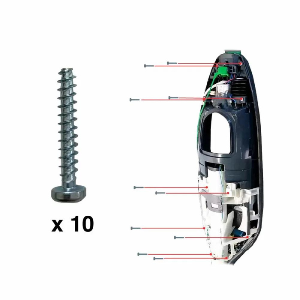 Kit 10 viti assemblaggio interno ricambio folletto vk200 vk220s