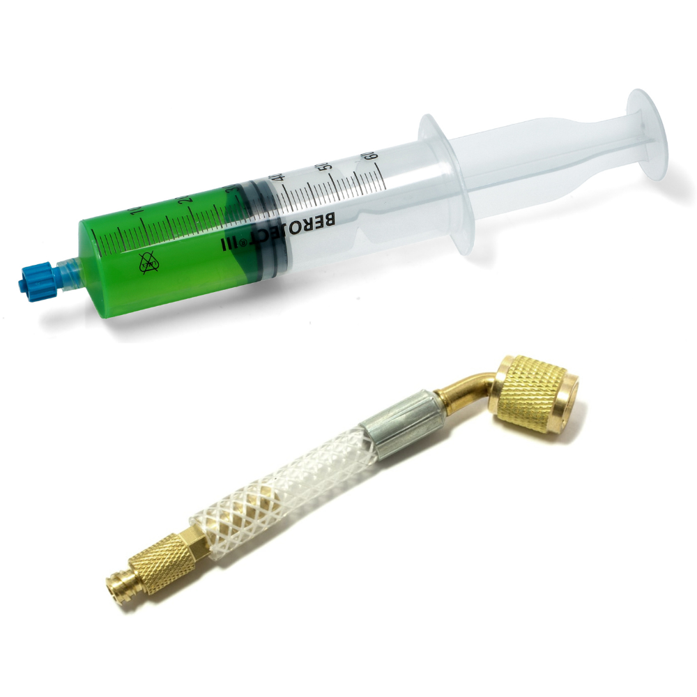 Siringa 30 ml + tubo attacco 1/4 turafalle per frigorifero e condizionatori