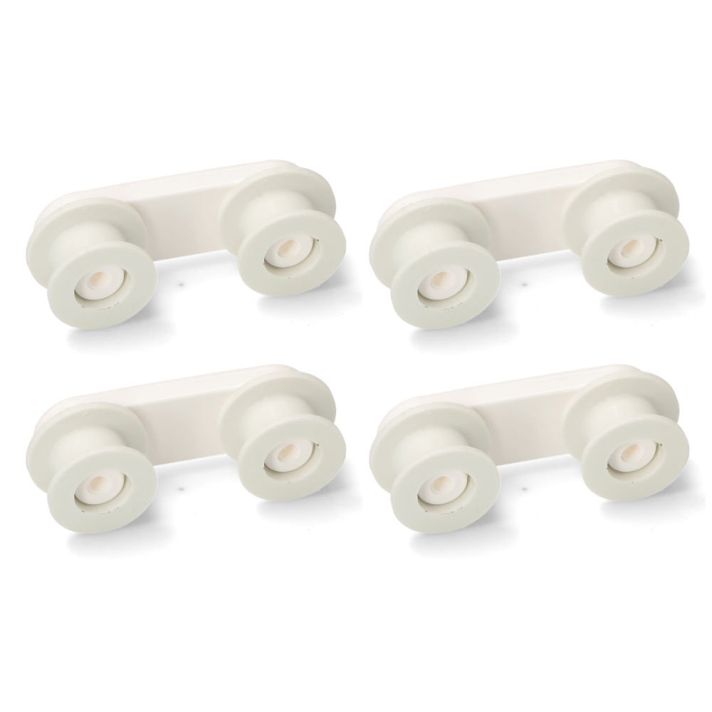 Kit 4 ruote supporto cestello ricambio lavastoviglie Rex Electrolux Zanussi Aeg