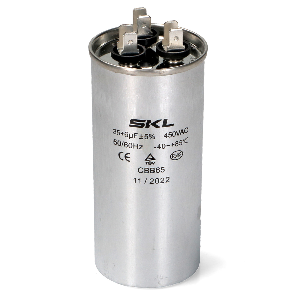 Condensatore per refrigerazione condizionatore 35+6 µf 450v