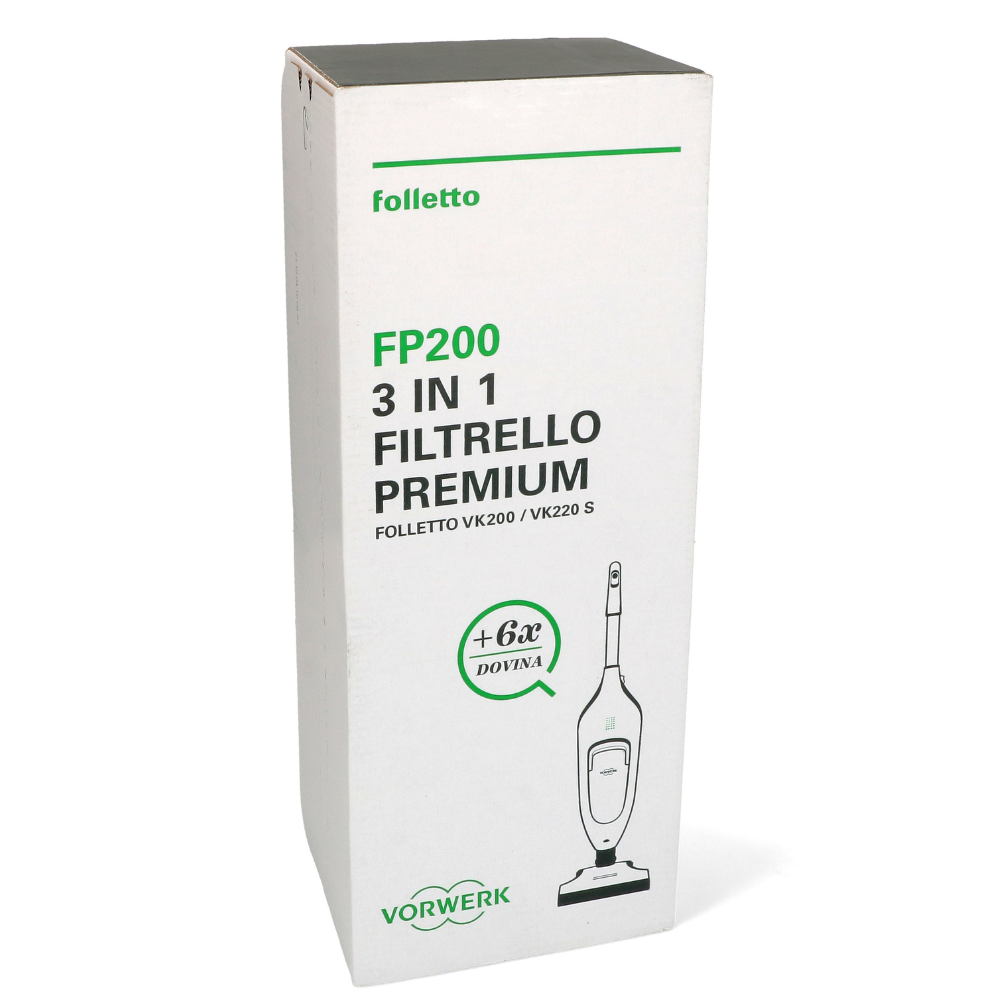 Confezione 6 sacchetti Robot Vorwerk Folletto per modello VR7 VK200 ricambio originale