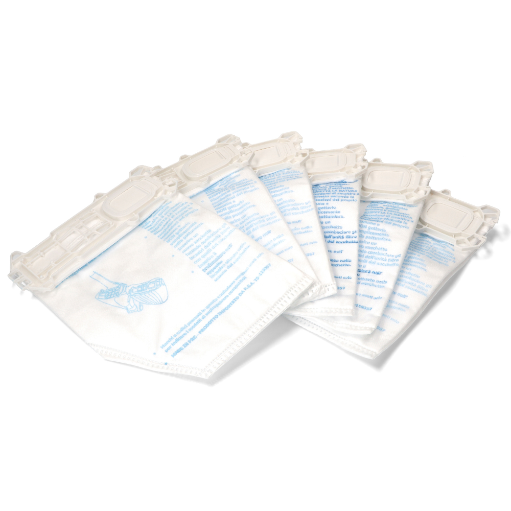Ricambio Confezione 6 Sacchetti microfibra Vorwerk Folletto modelli VK135 VK136 originali 45030