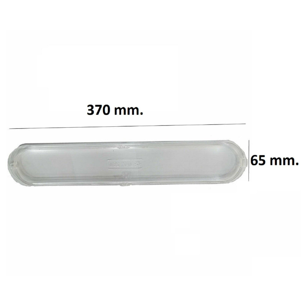 Vetrino diffusore plafoniera luce cappa Elica cm. 36,9 x 6,5