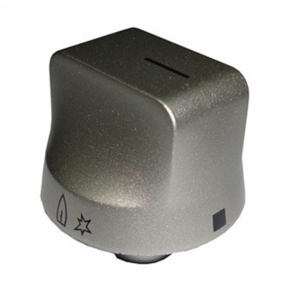Manopola cucina argento piano cottura Rex Electrolux Zanussi originale