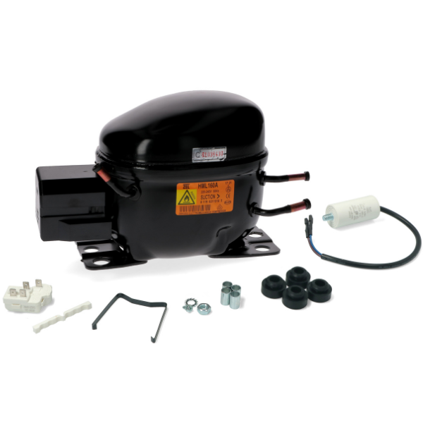 Compressore Ermetico Frigorifero Zel HML160A GAS R600 HP 1/6 cilindrata: 9.20cc