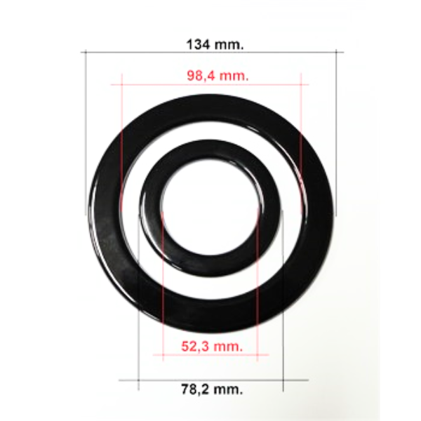 Candy Hoover Iberna Zerowatt piattelli spartifiamma neri lucidi quadrupla corona cucina gas