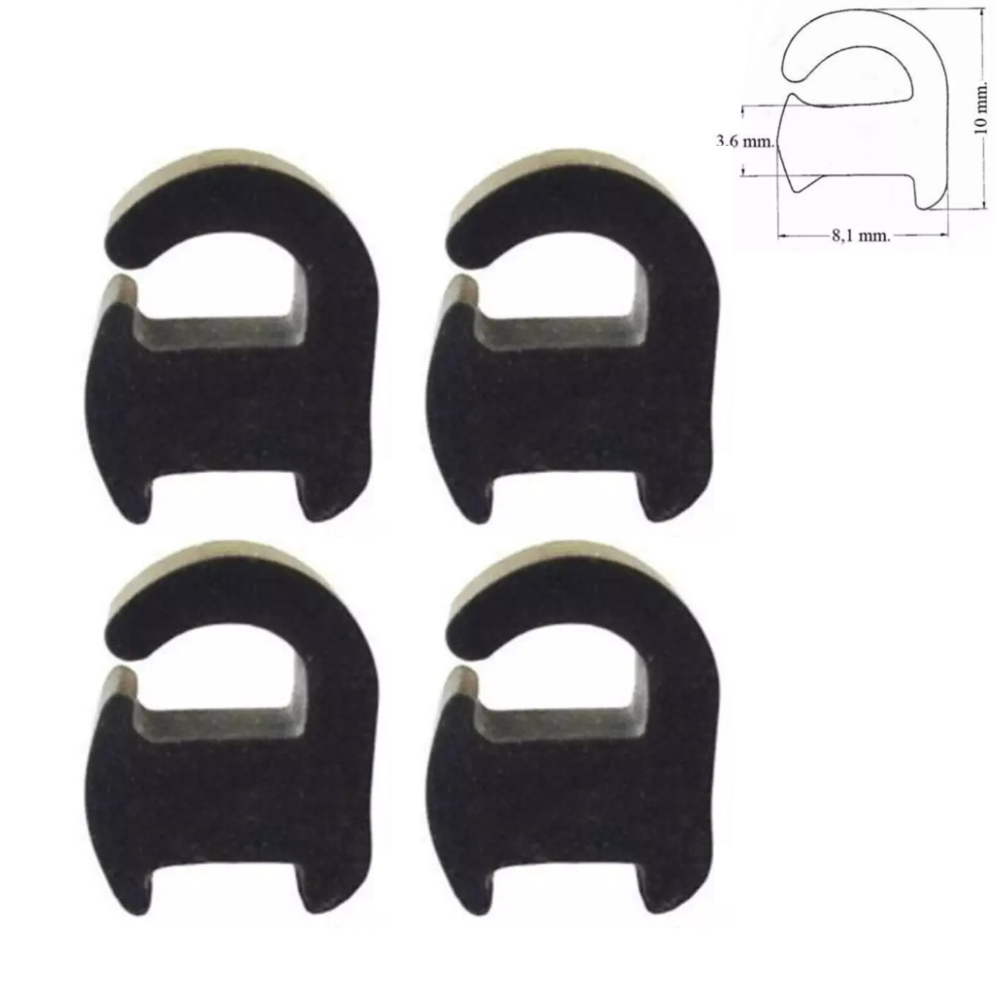 Kit 4 gommini griglie cucina Smeg paracolpi antigraffio
