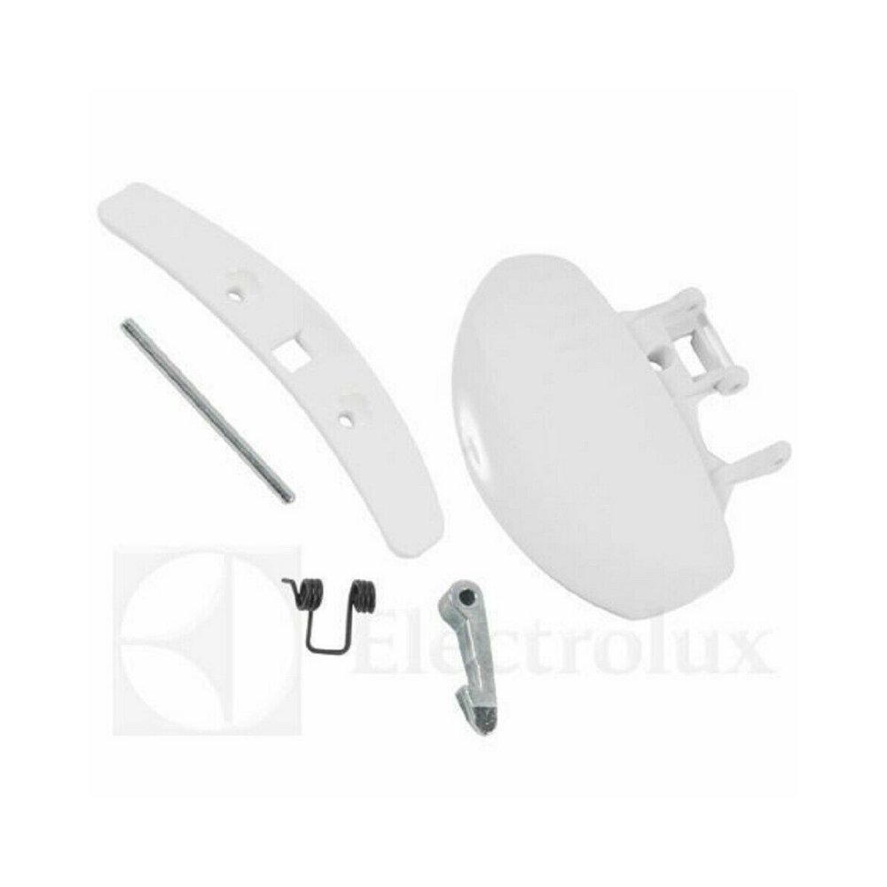 Kit maniglia porta oblò lavatrice Electrolux Aeg Zanussi Zoppas ricambio originale