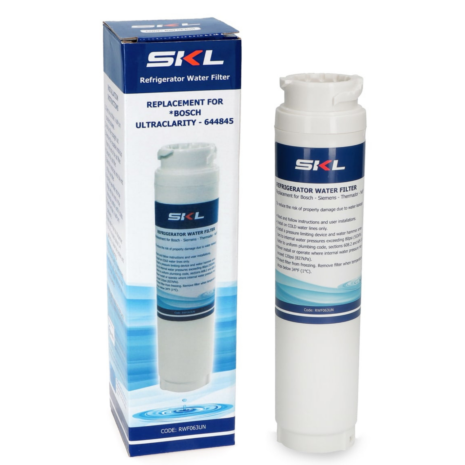 Bosch Siemens Neff filtro acqua per frigorifero 641425, 644845