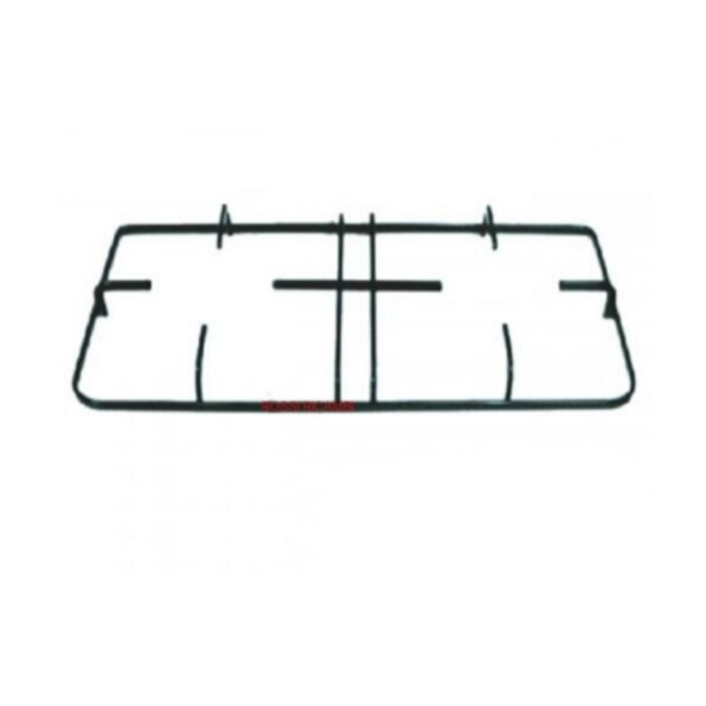 Ariston Griglia cucina 2 fuochi smaltata nera 45,8 x