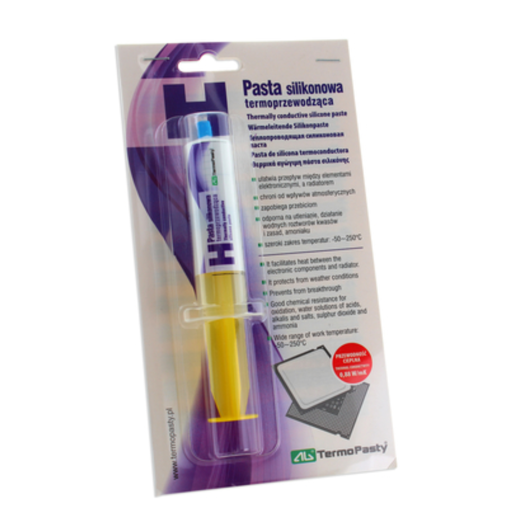 Pasta termoconduttiva da 25 gr. a base di silicone bianco -50+200°c
