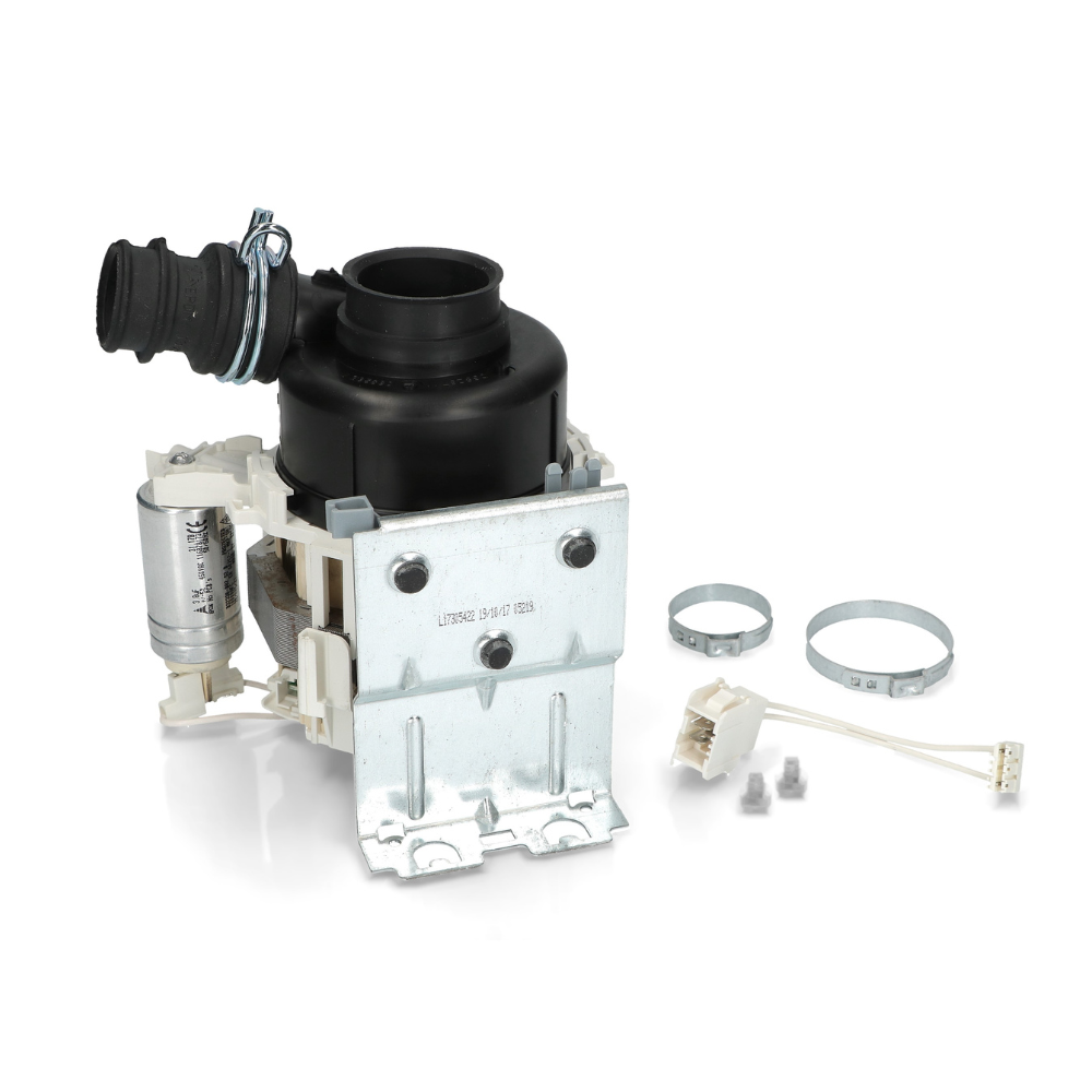 Motore pompa con manicotto per lavastoviglie Whirlpool Indesit originale
